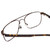 Close Up View of Ernest Hemingway H4856 Unisex Aviator Eyeglasses Brown/Brown Gold Tortoise 54 mm