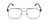 Front View of Ernest Hemingway H4856 Designer Reading Eye Glasses with Custom Cut Powered Lenses in Satin Metallic Brown/Brown Gold Tortoise Unisex Aviator Full Rim Stainless Steel 54 mm