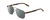 Profile View of Ernest Hemingway H4856 Designer Polarized Reading Sunglasses with Custom Cut Powered Smoke Grey Lenses in Satin Metallic Brown/Brown Gold Tortoise Unisex Aviator Full Rim Stainless Steel 54 mm