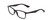 Profile View of Ernest Hemingway H4857 Designer Reading Eye Glasses with Custom Cut Powered Lenses in Gloss Black Unisex Cateye Full Rim Acetate 53 mm
