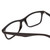 Close Up View of Ernest Hemingway H4857 Designer Reading Eye Glasses with Custom Cut Powered Lenses in Gloss Black Unisex Cateye Full Rim Acetate 53 mm
