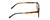 Side View of Ernest Hemingway H4854 Designer Single Vision Prescription Rx Eyeglasses in Brown Gold Auburn Tortoise Havana Unisex Cateye Full Rim Acetate 51 mm
