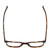 Top View of Ernest Hemingway H4854 Unisex Cateye Eyeglasses Brown Gold Auburn Tortoise 54 mm