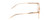 Side View of Ernest Hemingway H4854 Designer Blue Light Blocking Eyeglasses in Wheat Brown Cystal Patterned Silver Unisex Cateye Full Rim Acetate 51 mm