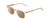Profile View of Ernest Hemingway H4854 Designer Polarized Sunglasses with Custom Cut Amber Brown Lenses in Wheat Brown Cystal Patterned Silver Unisex Cateye Full Rim Acetate 51 mm