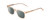 Profile View of Ernest Hemingway H4854 Designer Polarized Sunglasses with Custom Cut Smoke Grey Lenses in Wheat Brown Cystal Patterned Silver Unisex Cateye Full Rim Acetate 51 mm