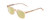 Profile View of Ernest Hemingway H4854 Designer Polarized Reading Sunglasses with Custom Cut Powered Sun Flower Yellow Lenses in Wheat Brown Cystal Patterned Silver Unisex Cateye Full Rim Acetate 51 mm