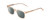 Profile View of Ernest Hemingway H4854 Designer Polarized Reading Sunglasses with Custom Cut Powered Smoke Grey Lenses in Wheat Brown Cystal Patterned Silver Unisex Cateye Full Rim Acetate 54 mm