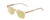 Profile View of Ernest Hemingway H4854 Designer Polarized Reading Sunglasses with Custom Cut Powered Sun Flower Yellow Lenses in Wheat Brown Cystal Patterned Silver Unisex Cateye Full Rim Acetate 54 mm