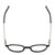 Top View of Ernest Hemingway H4855 Unisex Round Eyeglasses Gloss Black Gun Metal Stripe 48mm