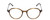 Front View of Ernest Hemingway H4855 Designer Reading Eye Glasses with Custom Cut Powered Lenses in Olive Green Amber Brown Marble/Gun Metal Unisex Round Full Rim Acetate 48 mm