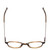 Top View of Ernest Hemingway H4855 Designer Single Vision Prescription Rx Eyeglasses in Olive Green Amber Brown Marble/Gun Metal Unisex Round Full Rim Acetate 48 mm