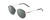 Profile View of Ernest Hemingway H4853 Designer Polarized Reading Sunglasses with Custom Cut Powered Smoke Grey Lenses in Black Patterned Silver Multi-Colored Tips Unisex Round Full Rim Stainless Steel 51 mm