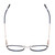 Top View of Ernest Hemingway H4853 Designer Single Vision Prescription Rx Eyeglasses in Metallic Blue Patterened Silver Multi-Colored Tips Unisex Round Full Rim Stainless Steel 51 mm