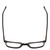 Top View of Ernest Hemingway H4854 Unisex Cateye Designer Eyeglasses Gloss Black Silver 51mm