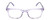 Front View of Ernest Hemingway H4854 Designer Single Vision Prescription Rx Eyeglasses in Lilac Purple Crystal Patterned Silver Ladies Cateye Full Rim Acetate 54 mm