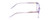 Side View of Ernest Hemingway H4854 Designer Progressive Lens Prescription Rx Eyeglasses in Lilac Purple Crystal Patterned Silver Ladies Cateye Full Rim Acetate 54 mm