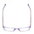 Top View of Ernest Hemingway H4854 Designer Progressive Lens Prescription Rx Eyeglasses in Lilac Purple Crystal Patterned Silver Ladies Cateye Full Rim Acetate 54 mm