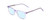 Profile View of Ernest Hemingway H4854 Designer Blue Light Blocking Eyeglasses in Lilac Purple Crystal Patterned Silver Ladies Cateye Full Rim Acetate 54 mm