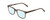 Profile View of Ernest Hemingway H4854 Designer Blue Light Blocking Eyeglasses in Olive Green Grey Crystal Smoke Unisex Cateye Full Rim Acetate 51 mm