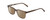 Profile View of Ernest Hemingway H4854 Designer Polarized Reading Sunglasses with Custom Cut Powered Amber Brown Lenses in Olive Green Grey Crystal Smoke Unisex Cateye Full Rim Acetate 54 mm