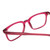 Close Up View of Ernest Hemingway H4854 Ladies Cateye Eyeglasses Raspberry Red Rose Crystal 54 mm