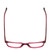 Top View of Ernest Hemingway H4854 Ladies Cateye Eyeglasses Raspberry Red Rose Crystal 54 mm