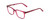 Profile View of Ernest Hemingway H4854 Designer Single Vision Prescription Rx Eyeglasses in Raspberry Red Rose Crystal Ladies Cateye Full Rim Acetate 54 mm