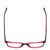Top View of Ernest Hemingway H4854 Designer Single Vision Prescription Rx Eyeglasses in Raspberry Red Rose Crystal Ladies Cateye Full Rim Acetate 54 mm