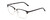 Profile View of Ernest Hemingway H4850 Designer Progressive Lens Blue Light Blocking Eyeglasses in Gloss Black Silver Unisex Cateye Full Rim Acetate 58 mm