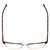 Top View of Ernest Hemingway 4850 Cateye Semi-Rimless Eyeglasses in Brown Tortoise Gold 58mm