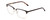 Profile View of Ernest Hemingway H4850 Designer Reading Eye Glasses with Custom Cut Powered Lenses in Brown Auburn Tortoise Havana Gold Unisex Cateye Full Rim Acetate 58 mm