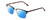 Profile View of Ernest Hemingway H4850 Designer Polarized Sunglasses with Custom Cut Blue Mirror Lenses in Brown Auburn Tortoise Havana Gold Unisex Cateye Full Rim Acetate 58 mm