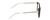 Side View of Ernest Hemingway H4851 Unisex Cateye Eyeglasses Black Clear Crystal Silver 51 mm