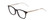 Profile View of Ernest Hemingway H4851 Designer Reading Eye Glasses with Custom Cut Powered Lenses in Gloss Black Clear Crystal Patterned Silver Unisex Cateye Full Rim Acetate 51 mm