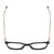 Top View of Ernest Hemingway H4851 Designer Reading Eye Glasses with Custom Cut Powered Lenses in Gloss Black Clear Crystal Patterned Silver Unisex Cateye Full Rim Acetate 51 mm