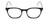 Front View of Ernest Hemingway H4851 Designer Reading Eye Glasses with Custom Cut Powered Lenses in Gloss Black Clear Crystal Patterned Silver Unisex Cateye Full Rim Acetate 51 mm
