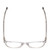 Top View of Ernest Hemingway H4851 Unisex Cateye Eyeglasses Gloss Clear Crystal Silver 51 mm