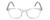 Front View of Ernest Hemingway H4851 Unisex Cateye Eyeglasses Gloss Clear Crystal Silver 51 mm