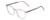 Profile View of Ernest Hemingway H4851 Designer Single Vision Prescription Rx Eyeglasses in Gloss Clear Crystal Patterned Silver Unisex Cateye Full Rim Acetate 51 mm