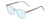 Profile View of Ernest Hemingway H4851 Designer Blue Light Blocking Eyeglasses in Gloss Clear Crystal Patterned Silver Unisex Cateye Full Rim Acetate 51 mm