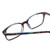 Close Up View of Ernest Hemingway H4852 Designer Single Vision Prescription Rx Eyeglasses in Blue Crystal Layered Yellow Brown Tortoise Havana Unisex Rectangle Full Rim Acetate 51 mm