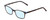 Profile View of Ernest Hemingway H4852 Designer Blue Light Blocking Eyeglasses in Blue Crystal Layered Yellow Brown Tortoise Havana Unisex Rectangle Full Rim Acetate 51 mm