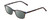 Profile View of Ernest Hemingway H4852 Designer Polarized Sunglasses with Custom Cut Smoke Grey Lenses in Blue Crystal Layered Yellow Brown Tortoise Havana Unisex Rectangle Full Rim Acetate 51 mm
