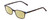 Profile View of Ernest Hemingway H4852 Designer Polarized Reading Sunglasses with Custom Cut Powered Sun Flower Yellow Lenses in Blue Crystal Layered Yellow Brown Tortoise Havana Unisex Rectangle Full Rim Acetate 51 mm