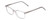 Profile View of Ernest Hemingway H4852 Unisex Designer Eyeglasses in Crystal Silver Glitter 51mm