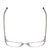 Top View of Ernest Hemingway H4852 Designer Reading Eye Glasses with Custom Cut Powered Lenses in Clear Crystal Silver Glitter Unisex Rectangle Full Rim Acetate 51 mm