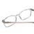 Close Up View of Ernest Hemingway H4852 Designer Single Vision Prescription Rx Eyeglasses in Clear Crystal Silver Glitter Unisex Rectangle Full Rim Acetate 51 mm