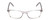 Front View of Ernest Hemingway H4852 Designer Bi-Focal Prescription Rx Eyeglasses in Clear Crystal Silver Glitter Unisex Rectangle Full Rim Acetate 51 mm