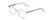 Profile View of Ernest Hemingway H4854 Unisex Cateye Eyeglasses in Crystal Patterned Silver 51mm